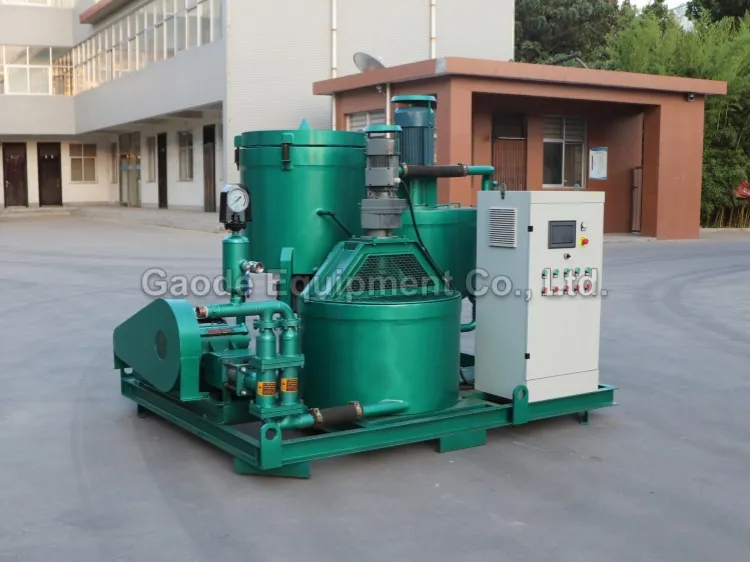 Gaodetec GGP300/300/300/70/80PI-E Cement Mortar Grout Mixing Plant for Soil Geo Stabilisation